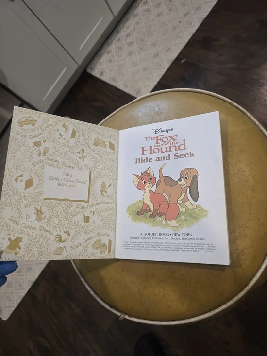 Disney | "The Fox and the Hound: Hide and Seek" Vintage Little Golden Book - Picture 2 of 4